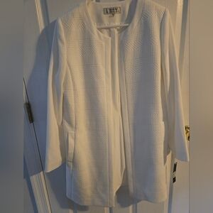 NWT Tahari ASL Cream Jacket Women's 14 Style 7188M261